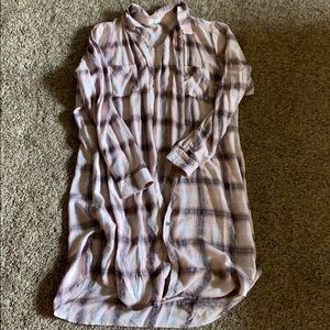 Long cardigan flannel